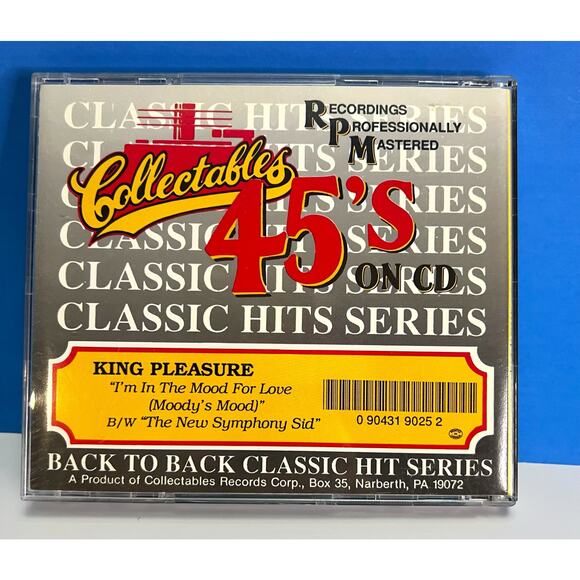 King Pleasure CD – Moody’s Mood / The New Symphony Sid Collectables Back to Hits - Picture 2 of 5